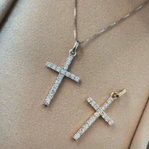 Dije Cruz en oro amarillo